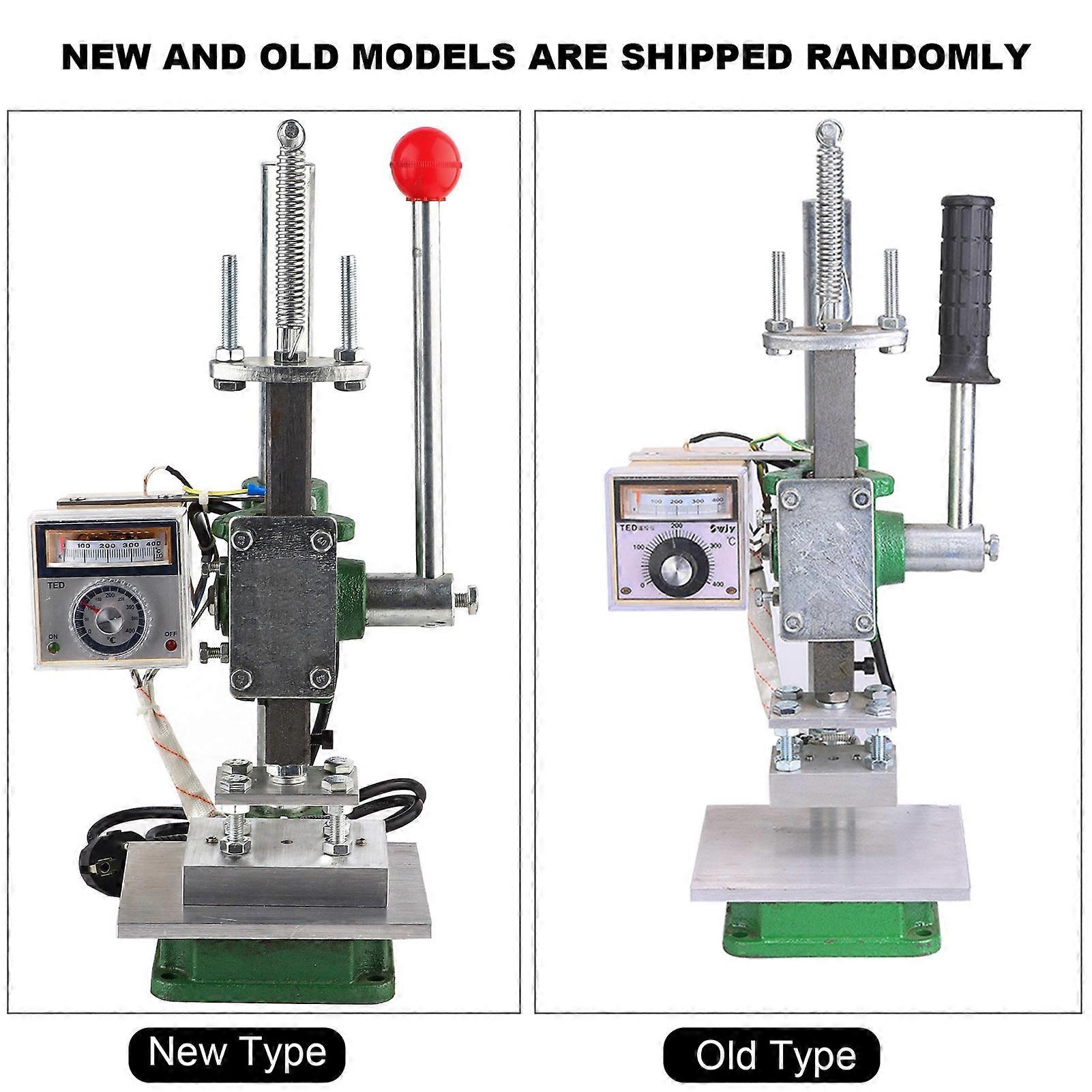 Hot Foil Stamping Machine Portable Leather Craft Pressing Manual Heat Press ToolM EU Plug 220V