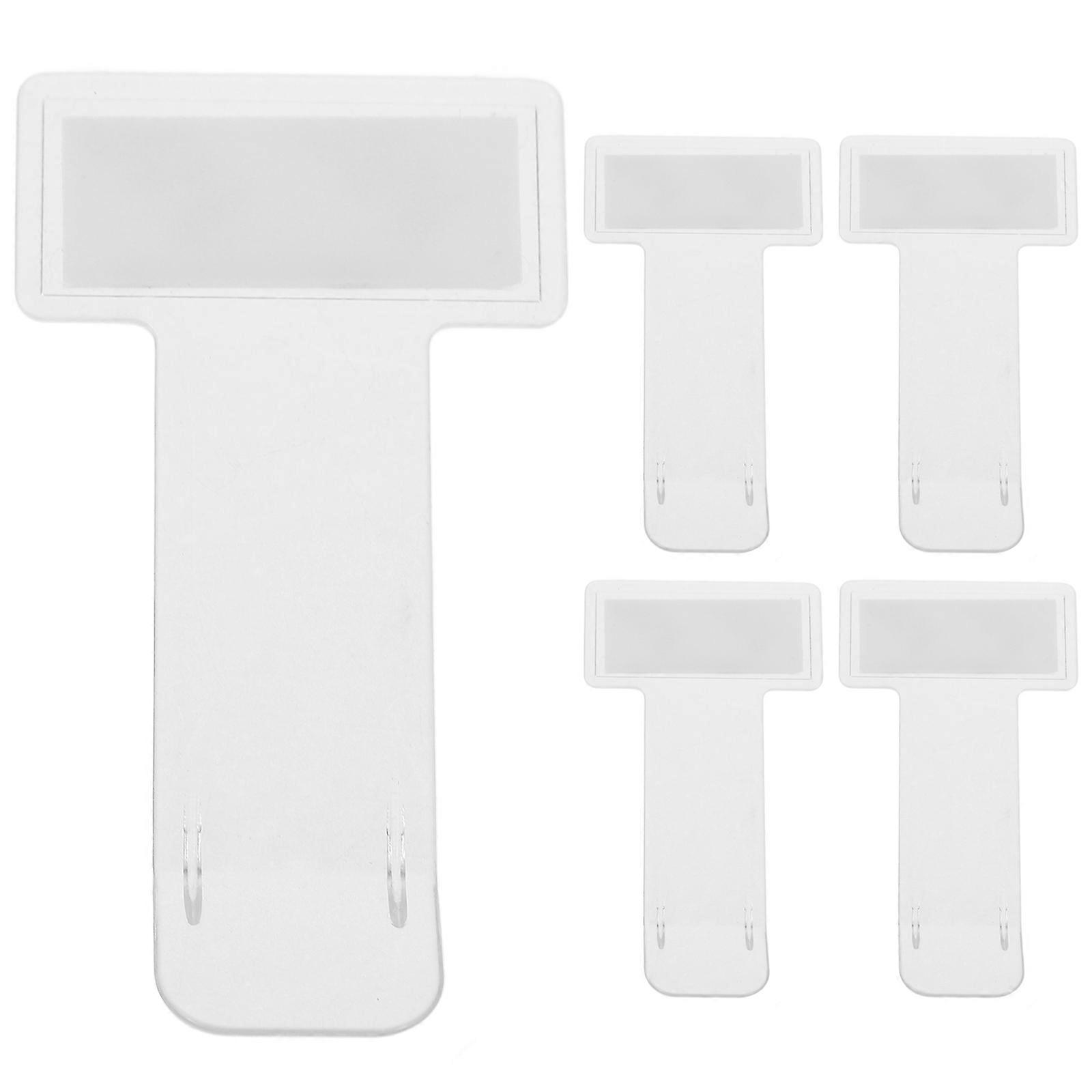 Parking Ticket Holder For Car Windscreen 5Set Self Adhesive Clear Document Display 7.40X4.00X0.13CM Transparent Design