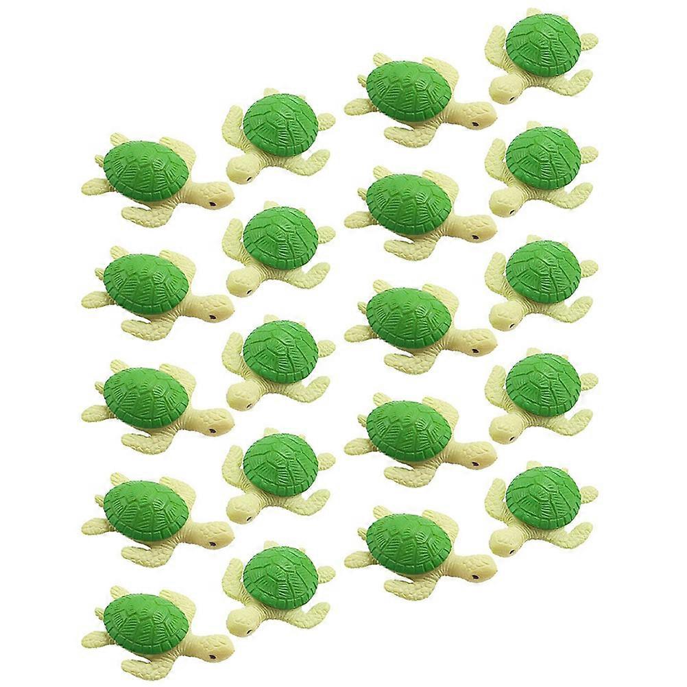 20pcs μικροϋπολογισμένα ειδώλια χελωνών τοπίου μικροσκοπικά αγάλματα χελωνών ντεκόρ χελωνών