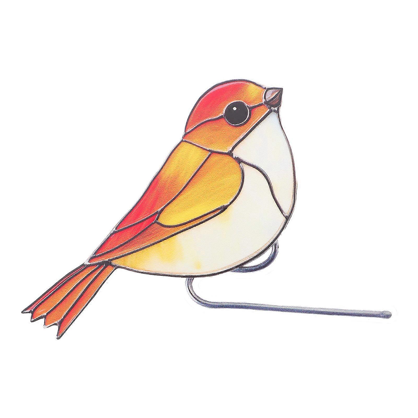 Acrylic Bird Sculpture for Garden Elegant Design Durable Material 3.5 Inches