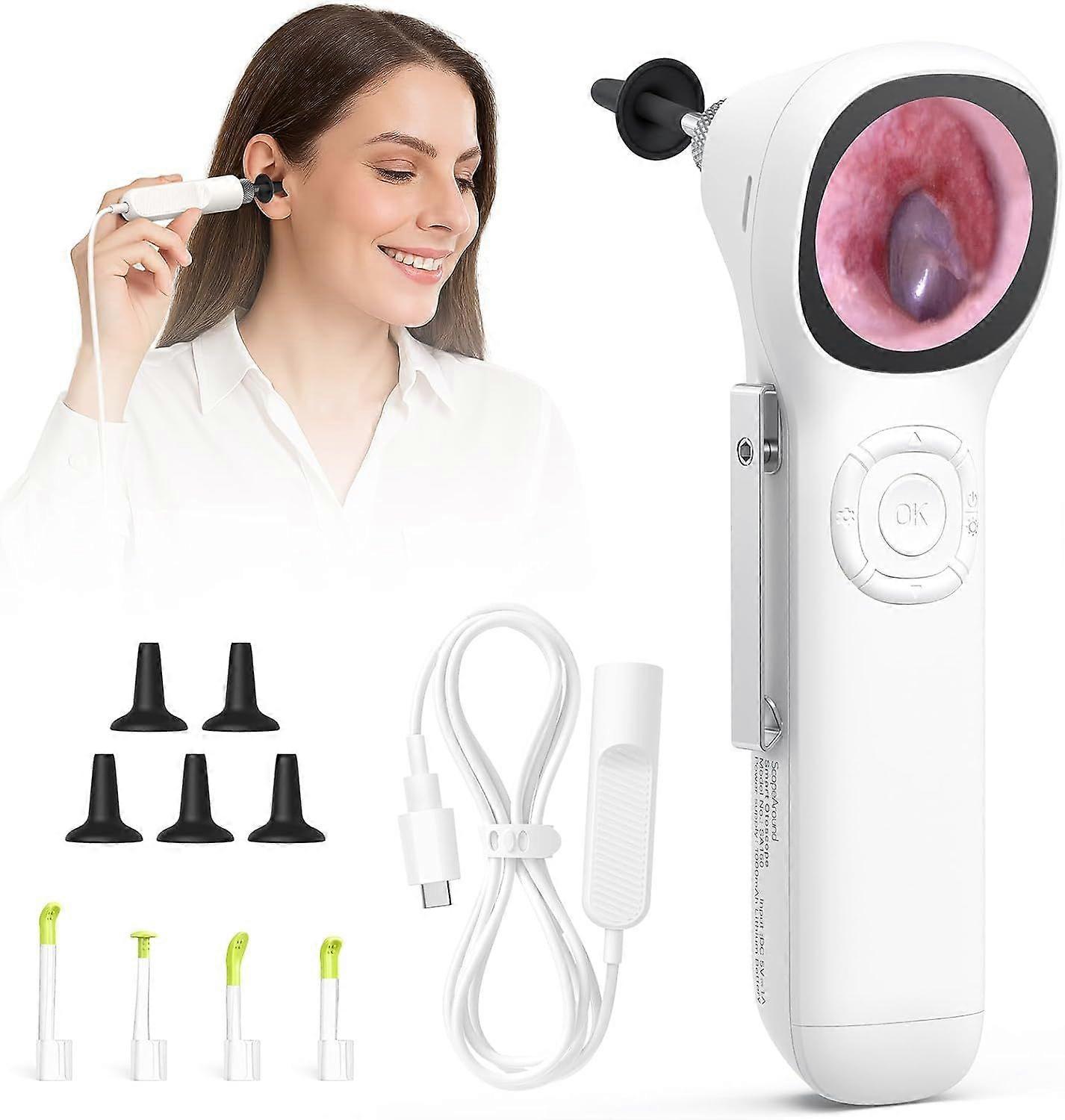 2025 Newest Model Otoscope with Light, 720P HD Ear Cleaning Camera and 6 LED