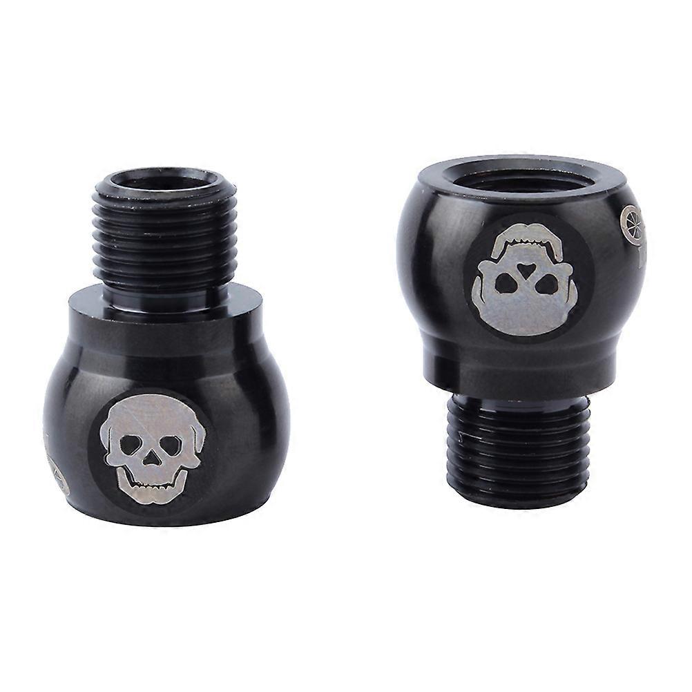 محولات دواسة الدراجة 2 قطعة تصميم احترافي لركوب الدراجات الجبلية على الطريق الدراجة الهوائية قابلة للطي استخدام أسود واسع 20 مم