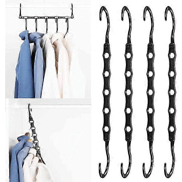 Magic hangers, 8 space-saving hooks, multifunctional vertical and horizontal