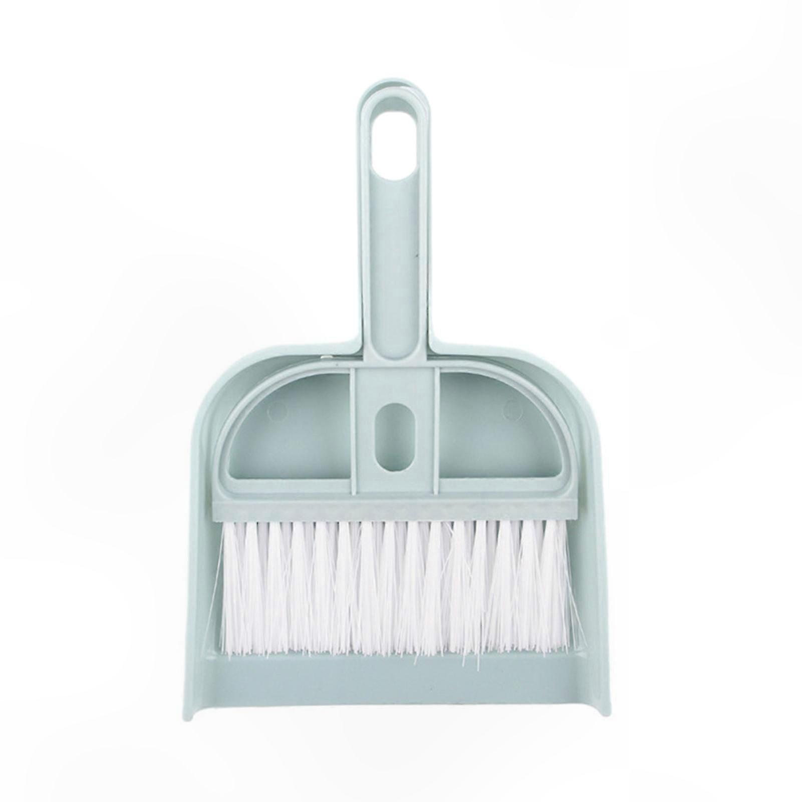 Compact Mini Broom and Dustpan Set with Hanging Loop for Small Pet Cleaning Tasks Soft Bristles Scratch-Free Surface Safe Use