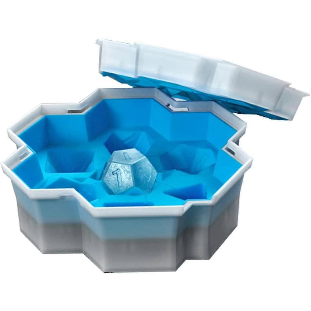 Dice-shaped Ice Dice Silicone Mold Durable Reusable Safe Mould With 7 Ice Dice
