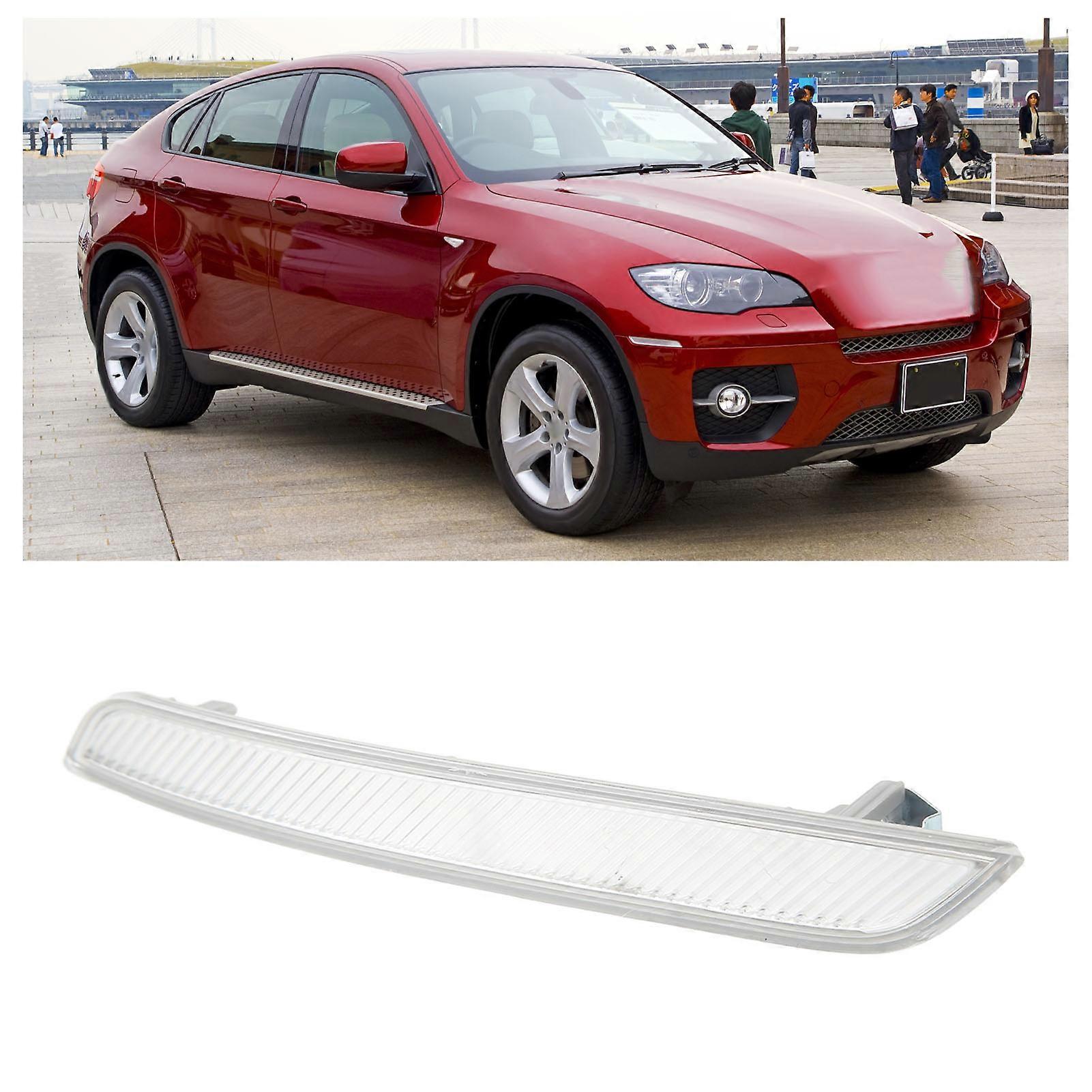 Front Bumper Reflector Clear White Improve Car Visibility Side Marker Reflector for X6 E71 2008‑2013 Left 63147187087 