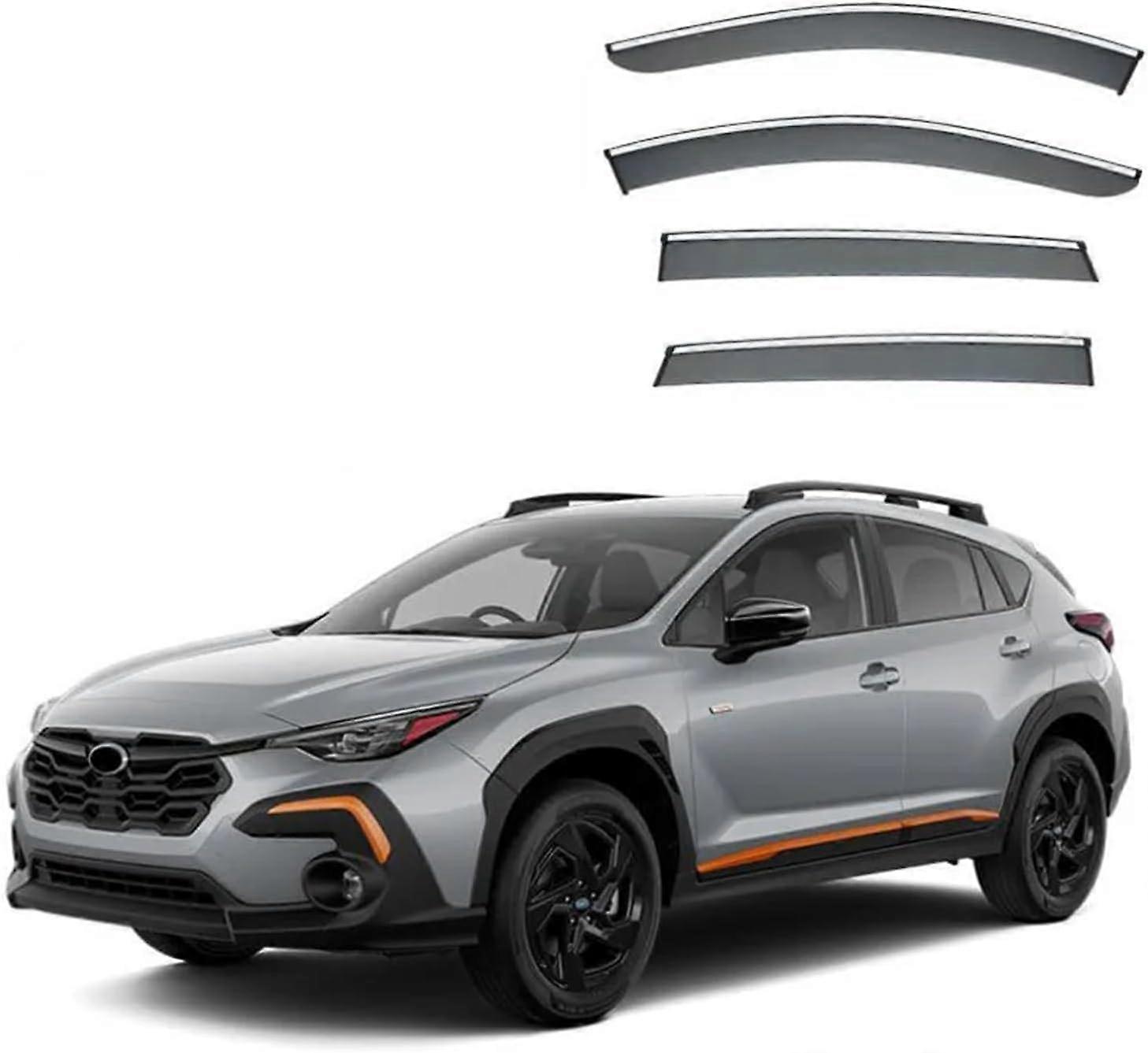 Car Side Window Rain Guard, Vent Shades, Sun and Wind Protection Accessories for Subaru Crosstrek MK3-GU 2024+