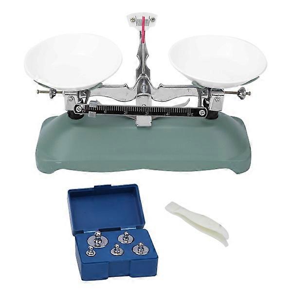 Mechanical Scale Tray with Weight Kit Chemistry Physical Experiment Accessory 100g