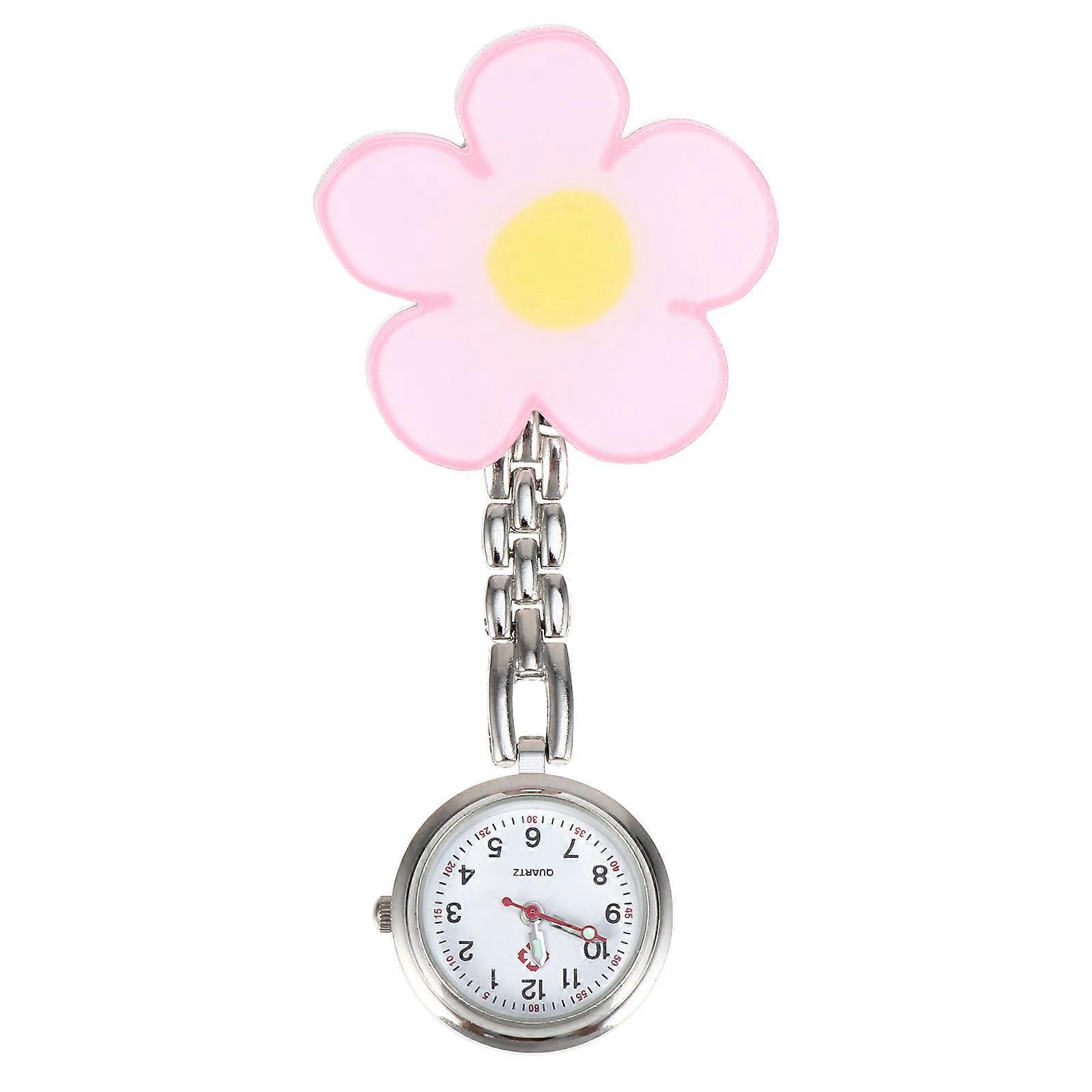 Watch with Quartz Movement for Nurse Use Clip-On Style Alloy Material