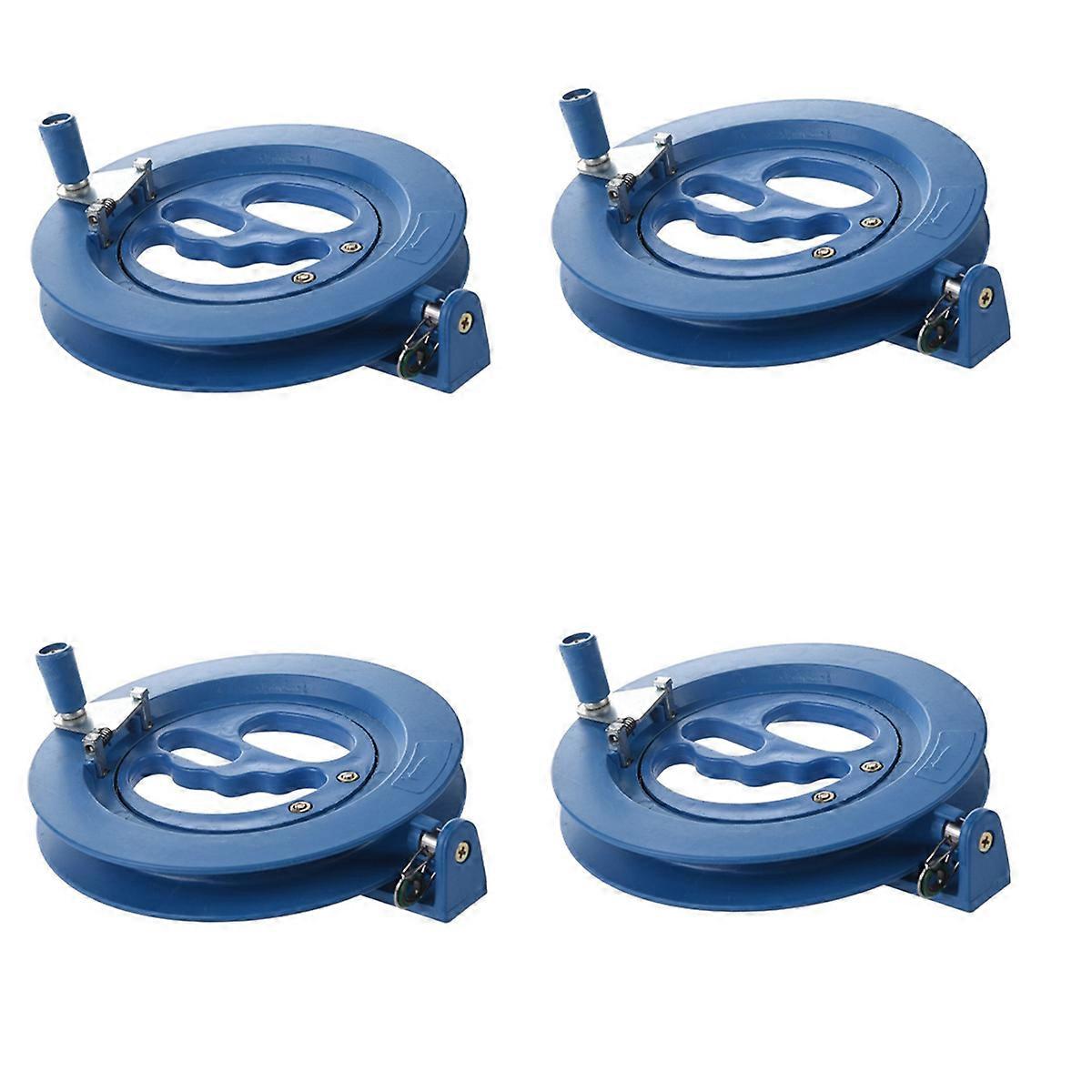 4X Kite Tool Ballbearing Blue Plastic Reel Line Winder
