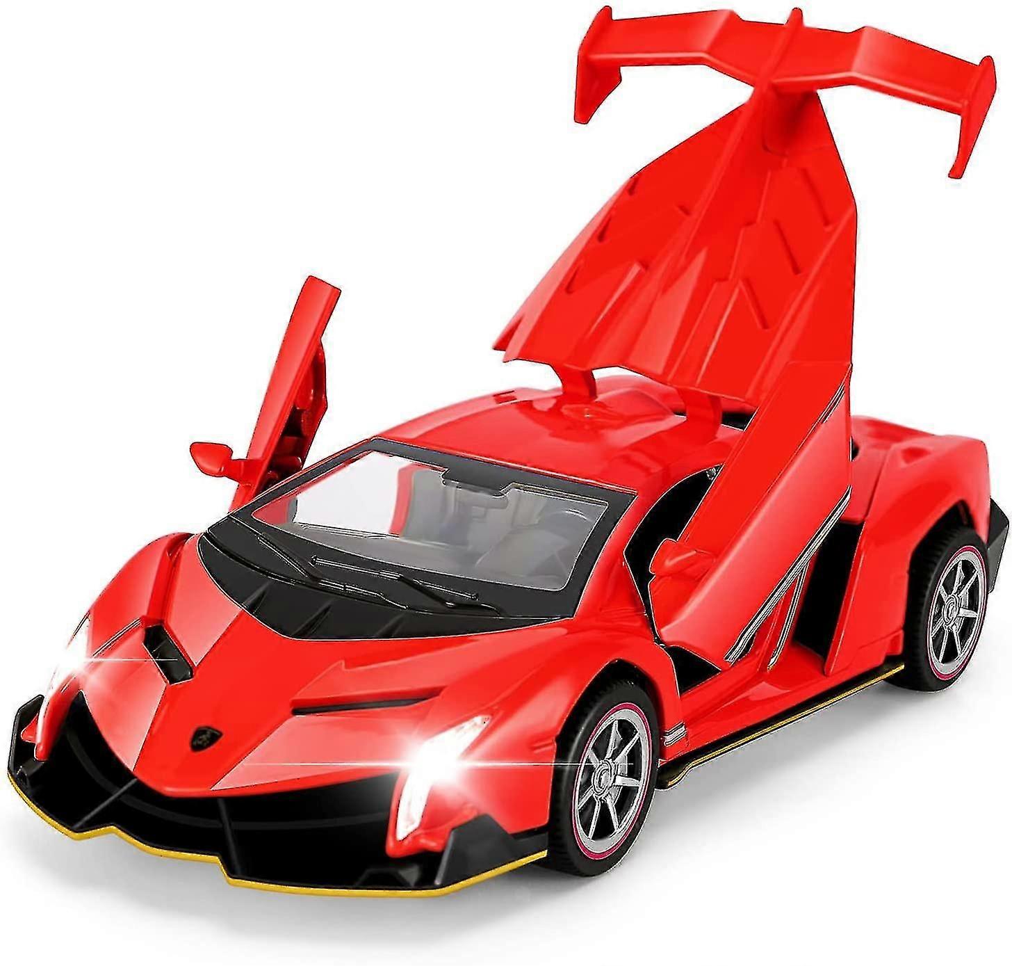 トイカー ヴェネーノ 1/32スケール メタルダイキャストカー (レッド)