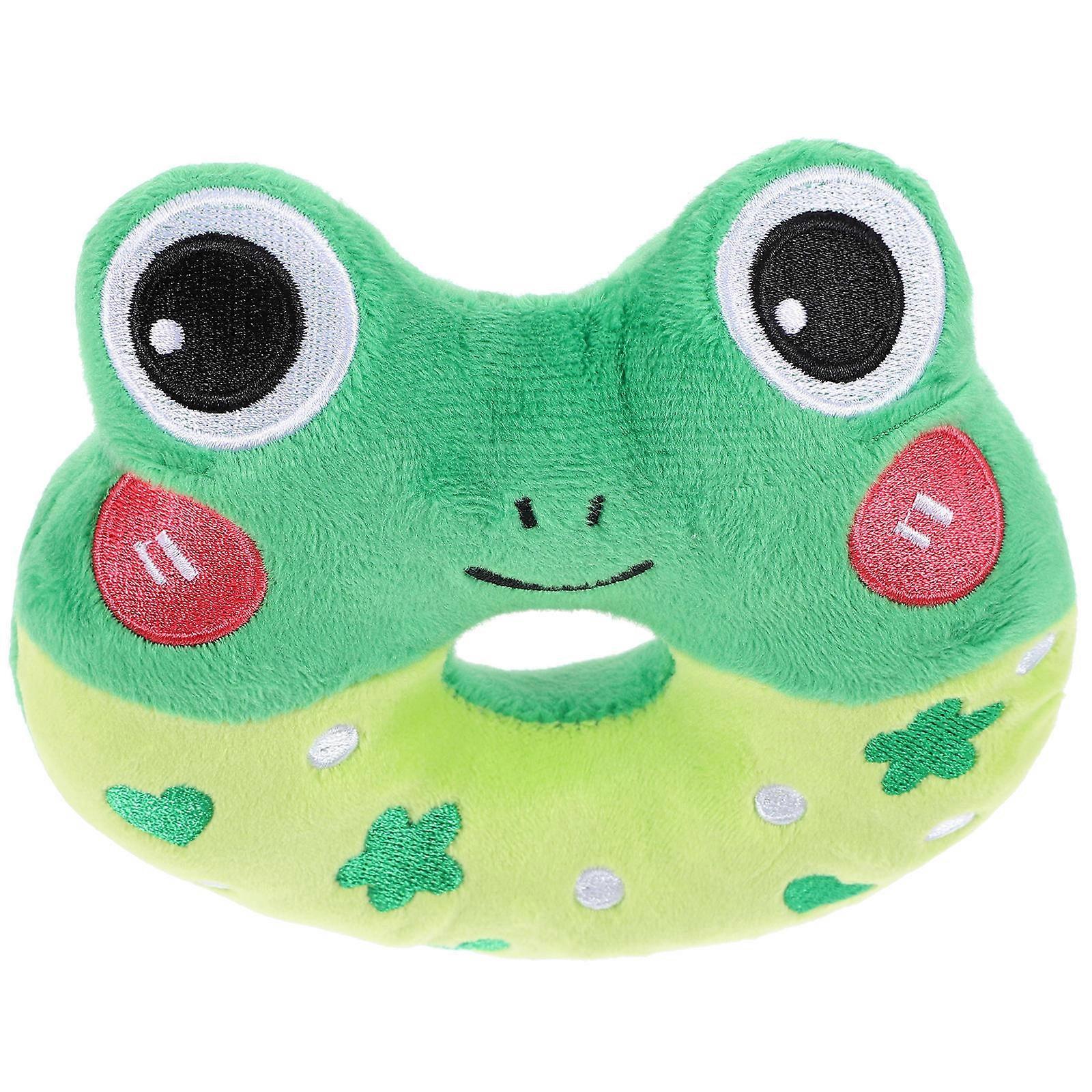 Interactive Puppy Chewing Toy Cartoon Shape For Small Dogs 13.50X12.00X3.50CM Green 1Pcs