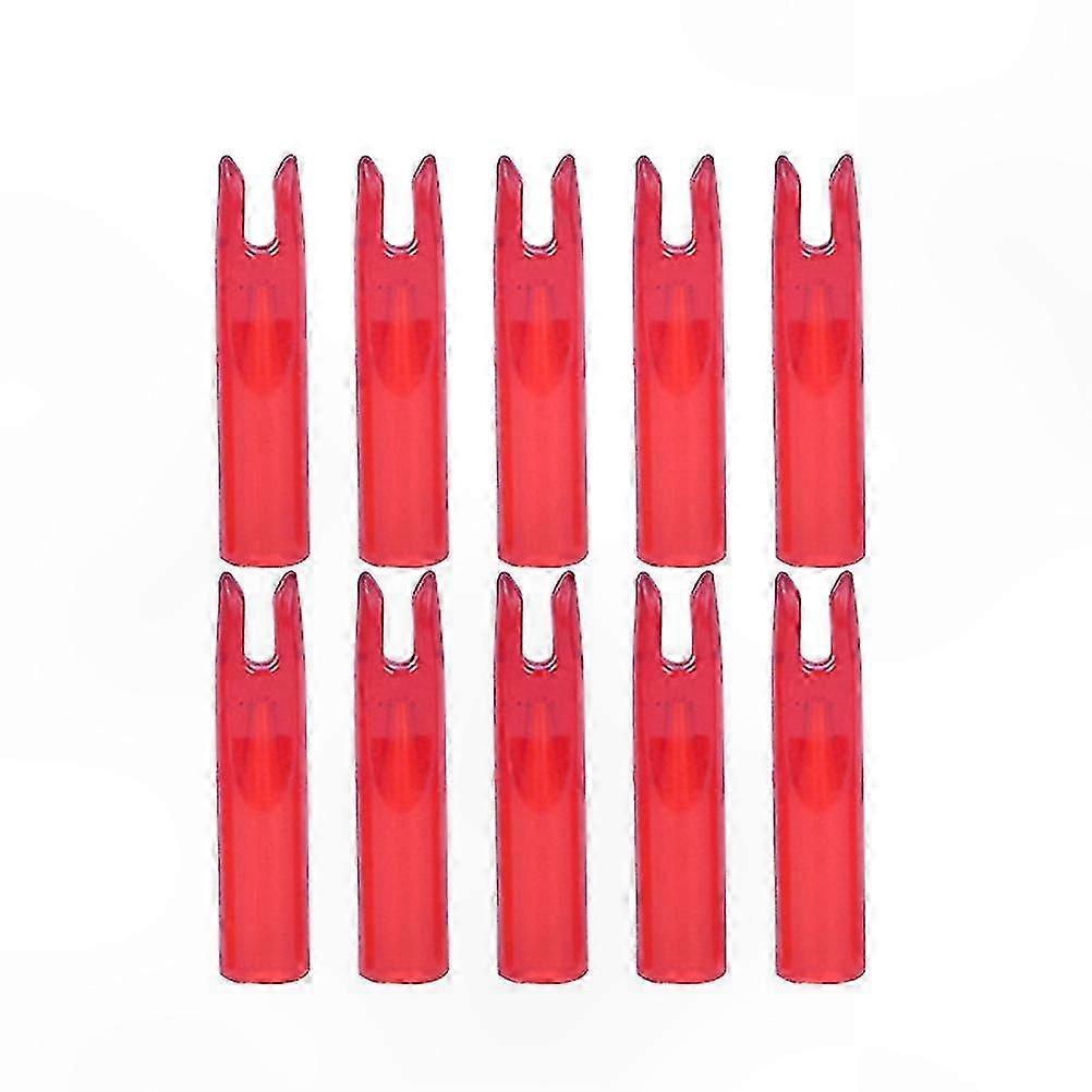 50 Pack Red Arrow Tails for 6mm Shaft Archery Hunting Accessories Internal End Fittings