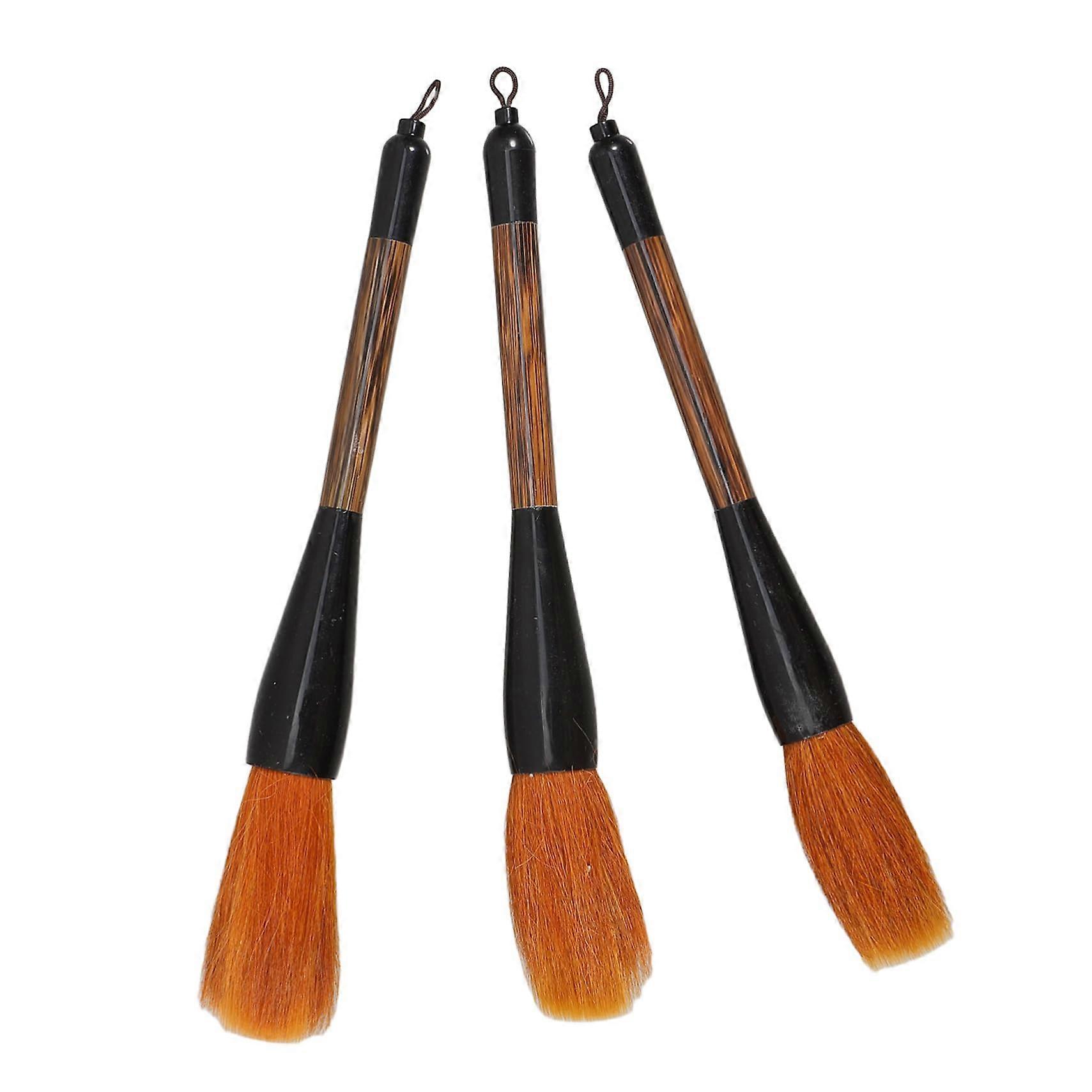 3Piece Calligraphy Set  Large, Medium, Small Wolf Hair Brushes for Chinese Calligraphy