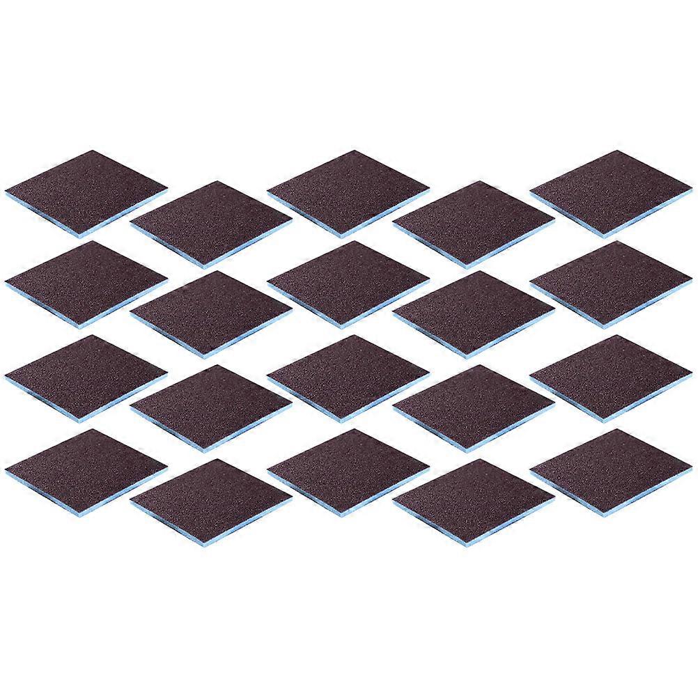 Blue Sponge Emery Cloth for Home Kitchen Use with Strong Water Absorption and Non Damaging 20 Pieces