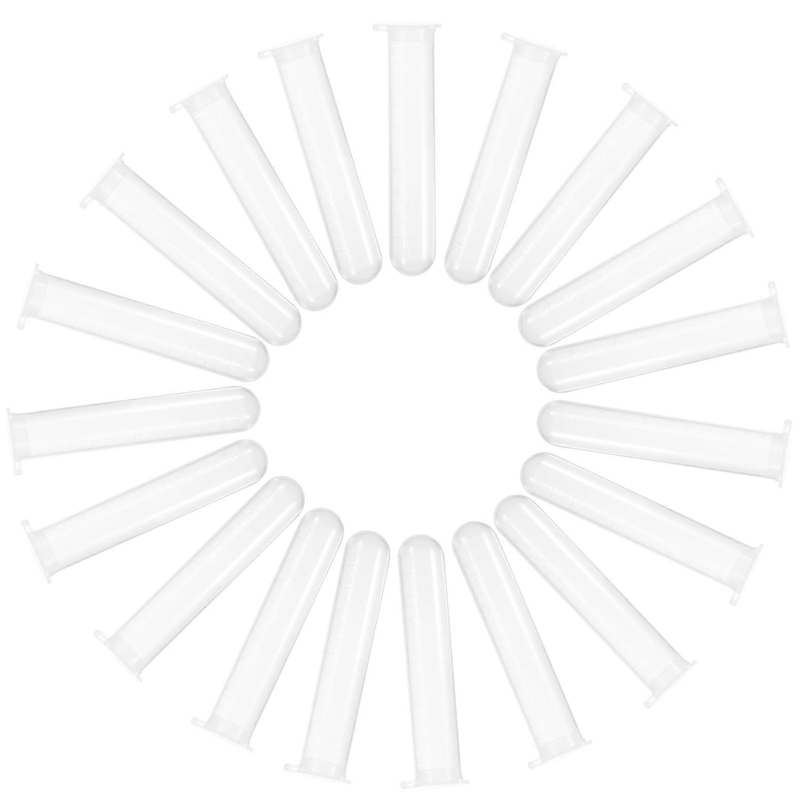 Storage Tubes With Caps 50Pcs Clear Storage Tubes For Scientists 10ml Sealable Vials