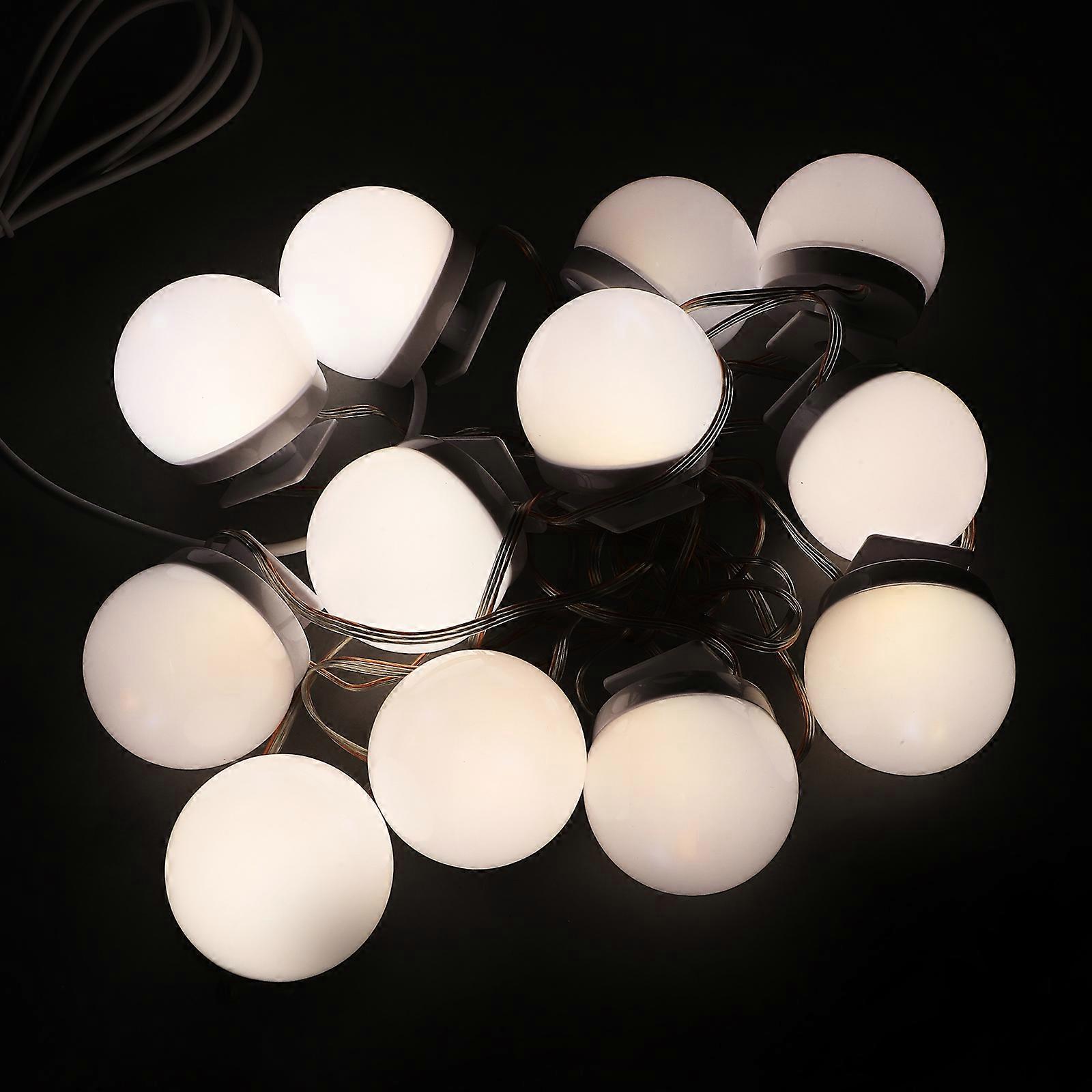 12Pcs Energy Saving Vanity Lighting For Bathroom 4.5x4.5cm Brightness Adjustable Makeup Light