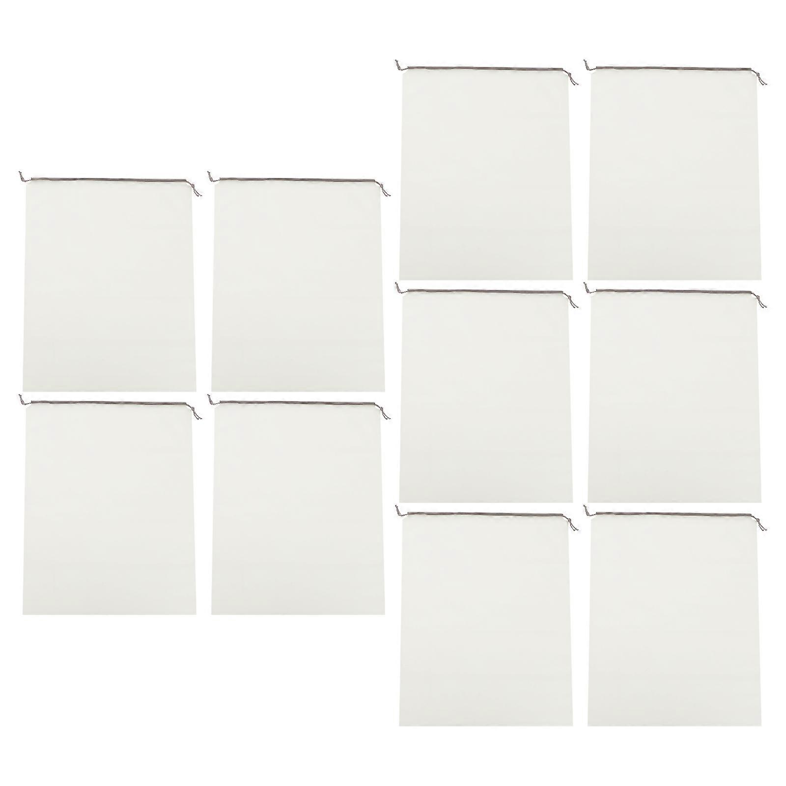 Transparent Drawstring Bags for Clothes Storage and Organization with Practical Design Plastic 10pcs