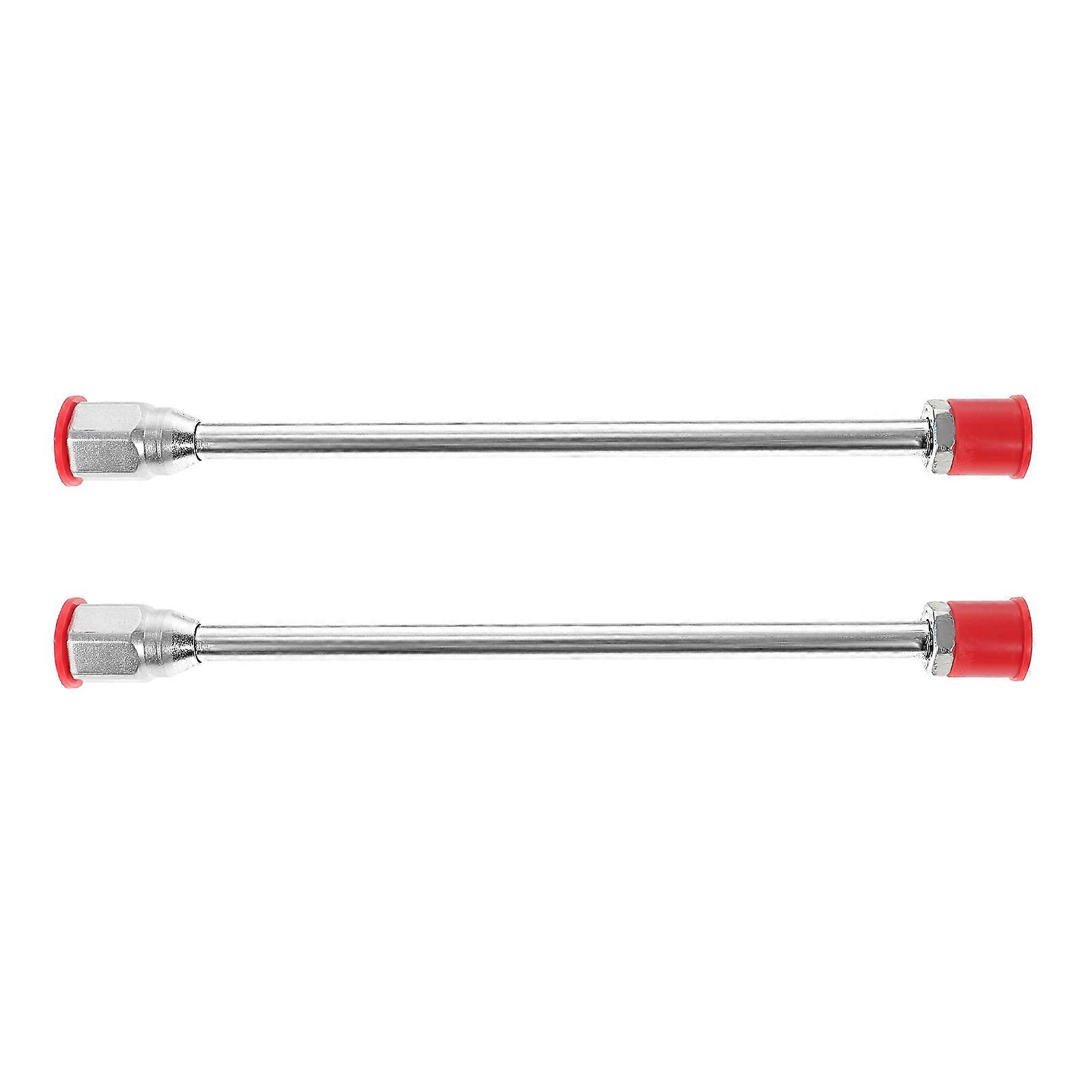 Airless Paint Sprayer Extension Rod 2Pcs For DIY Tasks Supporting Easy Installation And Corrosion Resistance In Durable Silver Finish