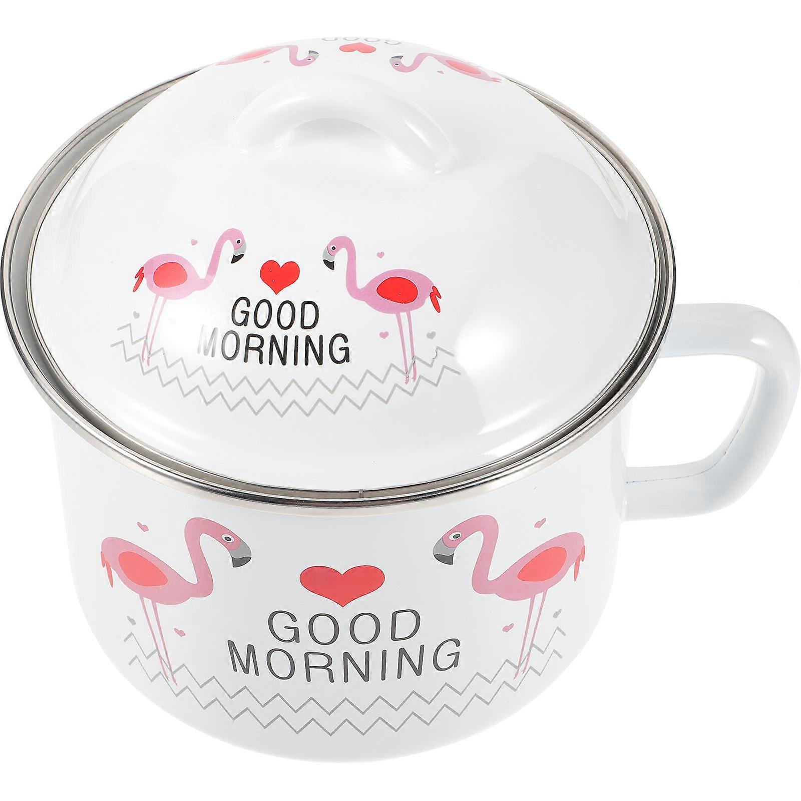 Here's a polished and engaging product description for your **Retro Enamel Ramen Bowl with Lid**, tailored for e commerce or marketing purposes: