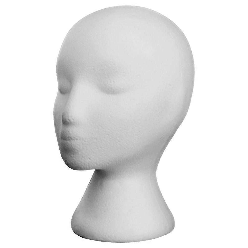 Lightweight Flocking Mannequin Head Display Stand for Wigs, Hats, Hair Styling, and Makeup Practice – Ideal for Salon and Home Use