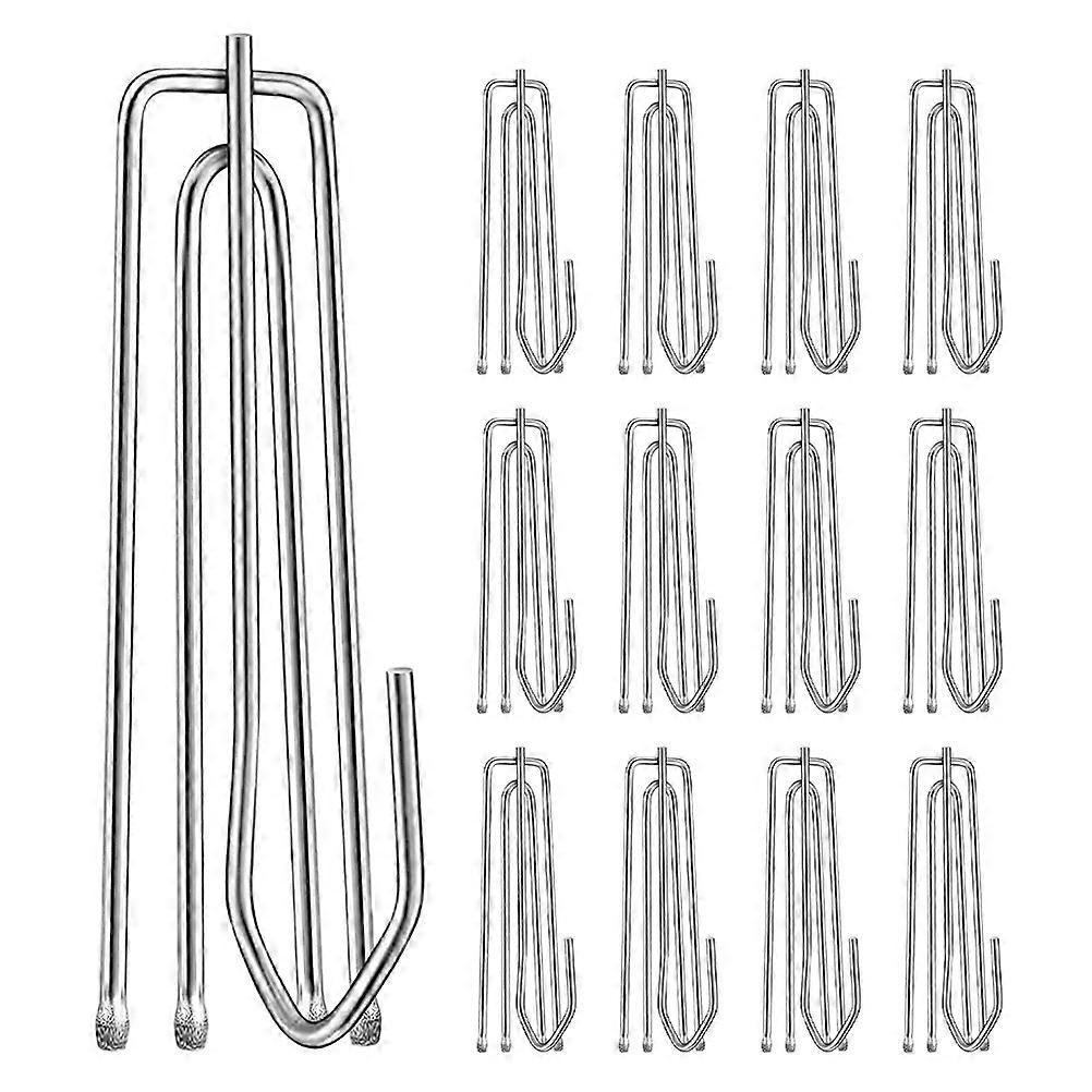 Stainless Steel Four Claw Curtain Hooks for Pleated Curtains – 60pcs Drape Clips with Smooth Tips for Elegant Draping and Home Decor