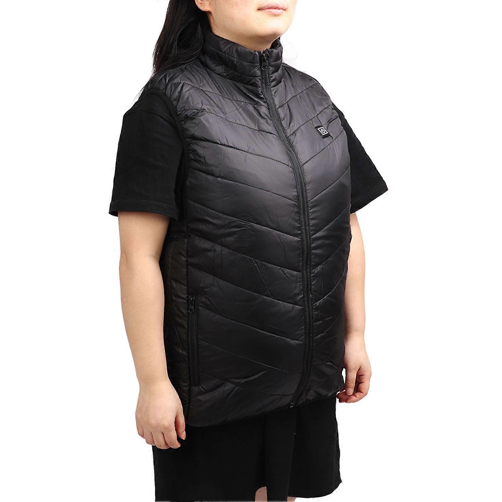 سترة ساخنة للرجال سترة كهربائية ذكية USB سترة كهربائية سترة تسخين حرارية شتوية 9 مناطق تدفئة سوداء م 