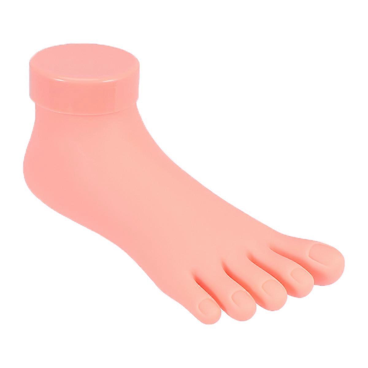Foot Model For Manicure Practice Ideal For Professionals To Apply Sculptured Nails Efficiently With Elastic Material 1 Pc