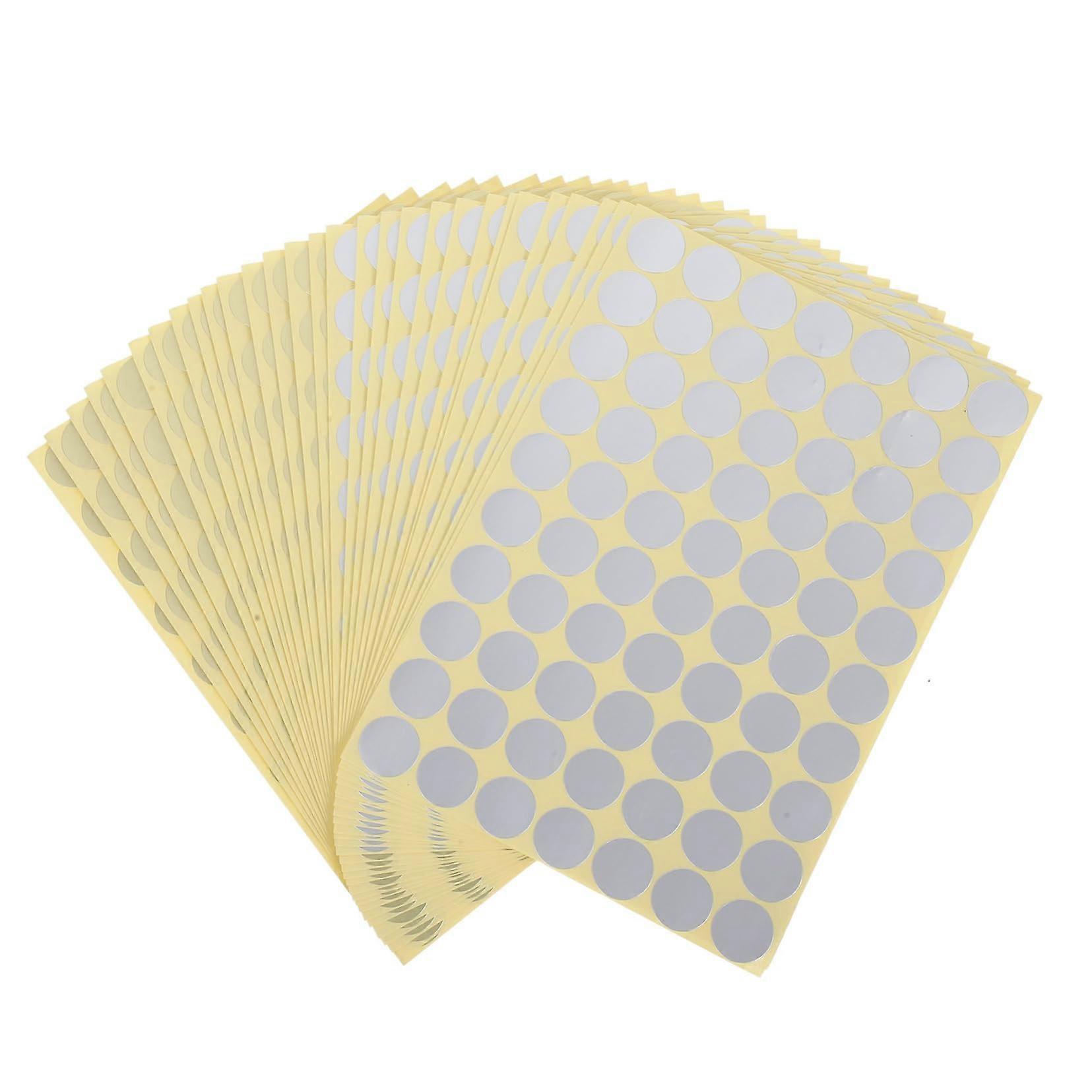 30 Sheets Self-Adhesive Colorful Round Labels for Organization, Planning, and Labeling in Gold and Silver