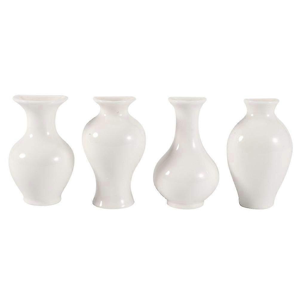 4Pcs DIY Mini 3D Ceramic Fridge Magnets - Cute Home Decor Refrigerator Stickers for Creative Customization & Personalization