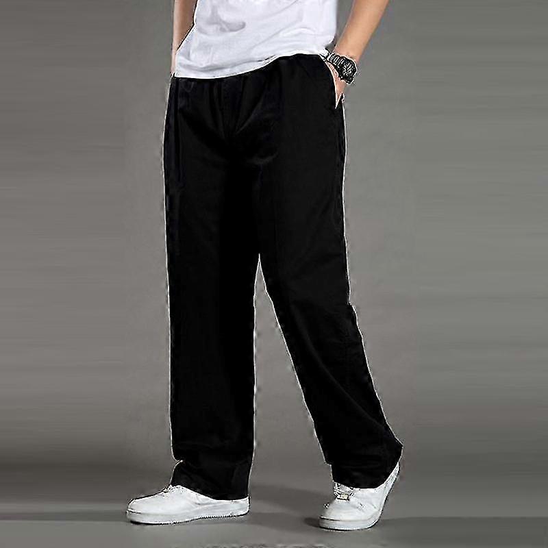 Office appropriate men's pants with loose fit and straight leg for all-day comfort