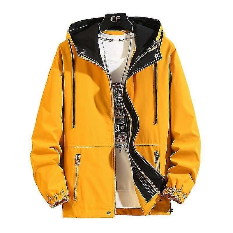 Plus Size Men's Bomber Jacket - Fashionable Spring/Autumn Overcoat in 6XL-8XL Sizes