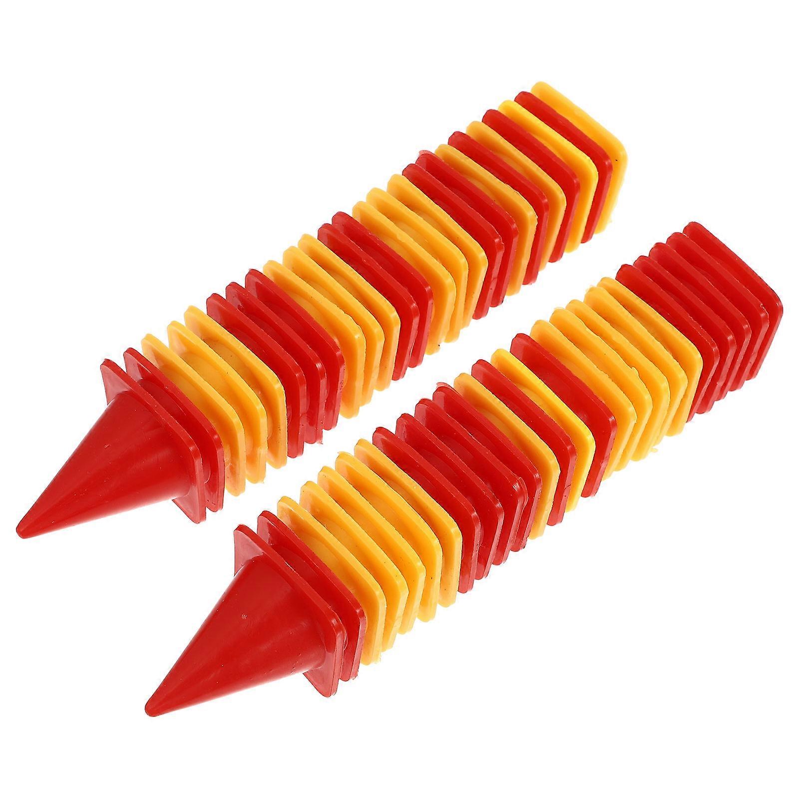 50 قطعة مخاريط طريق ABS صغيرة تعليمية للأطفال بألوان متنوعة لتحسين الوعي بالسلامة و