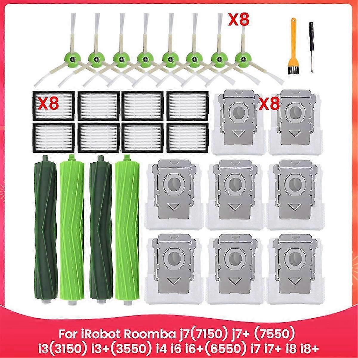 Replacement Parts for J7+(7550) Robot Vacuum Cleaner Components