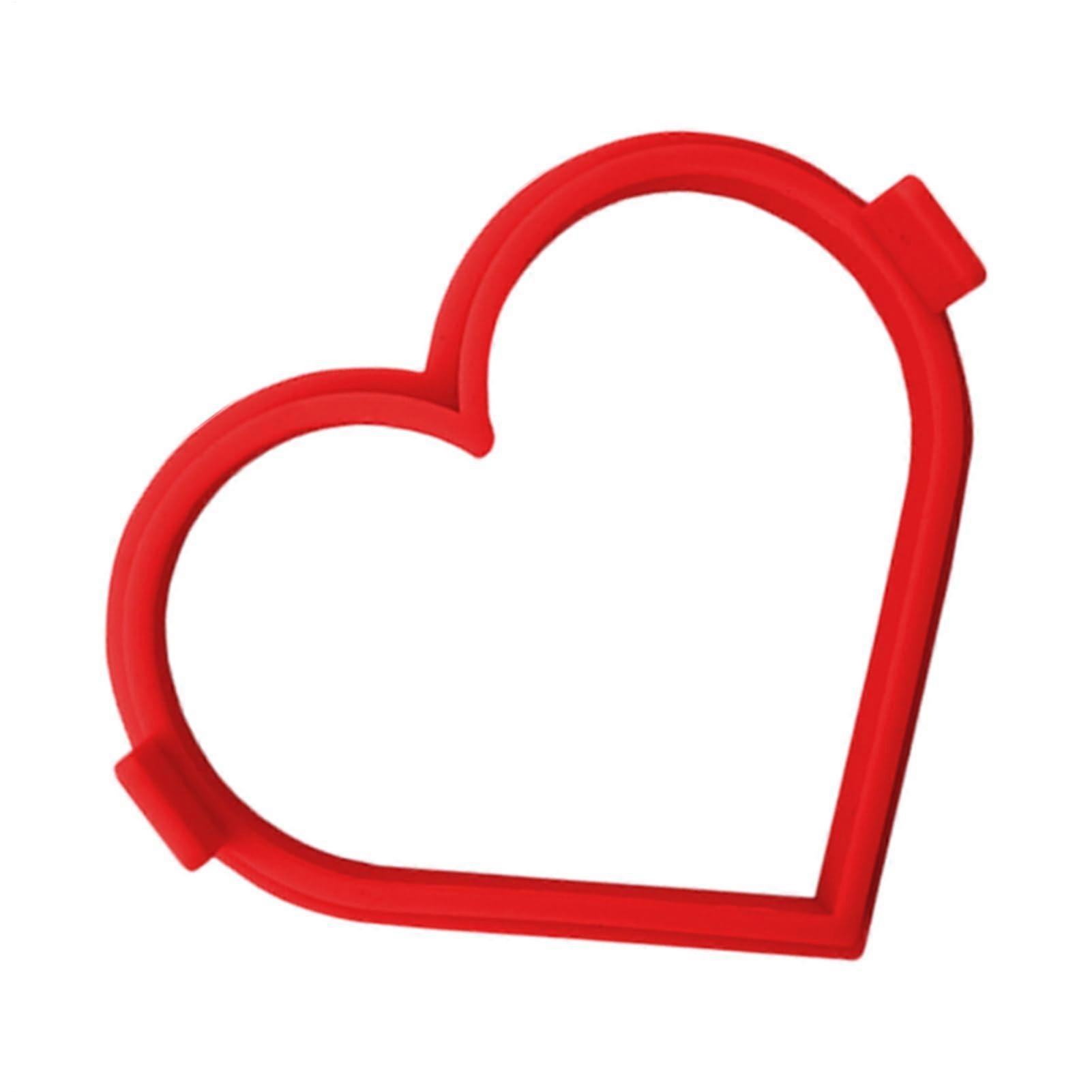 Heart Shaped Egg Ring, NonStick Silicone Muffin Shaper for  Egg Roasts, Omelets