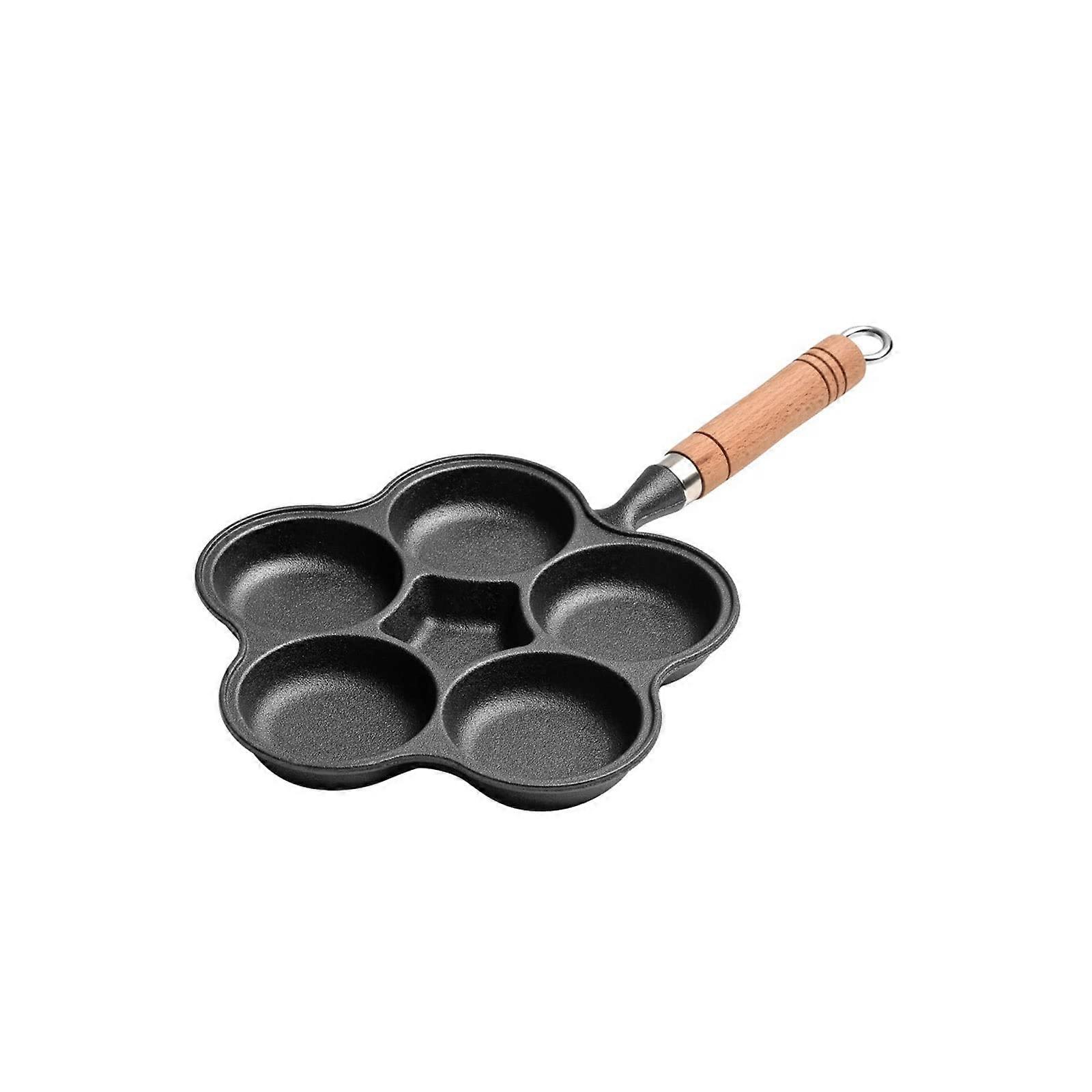 Cast Iron NonStick Egg Omelette Pancake Frying Pan for Breakfast Burger Cooking