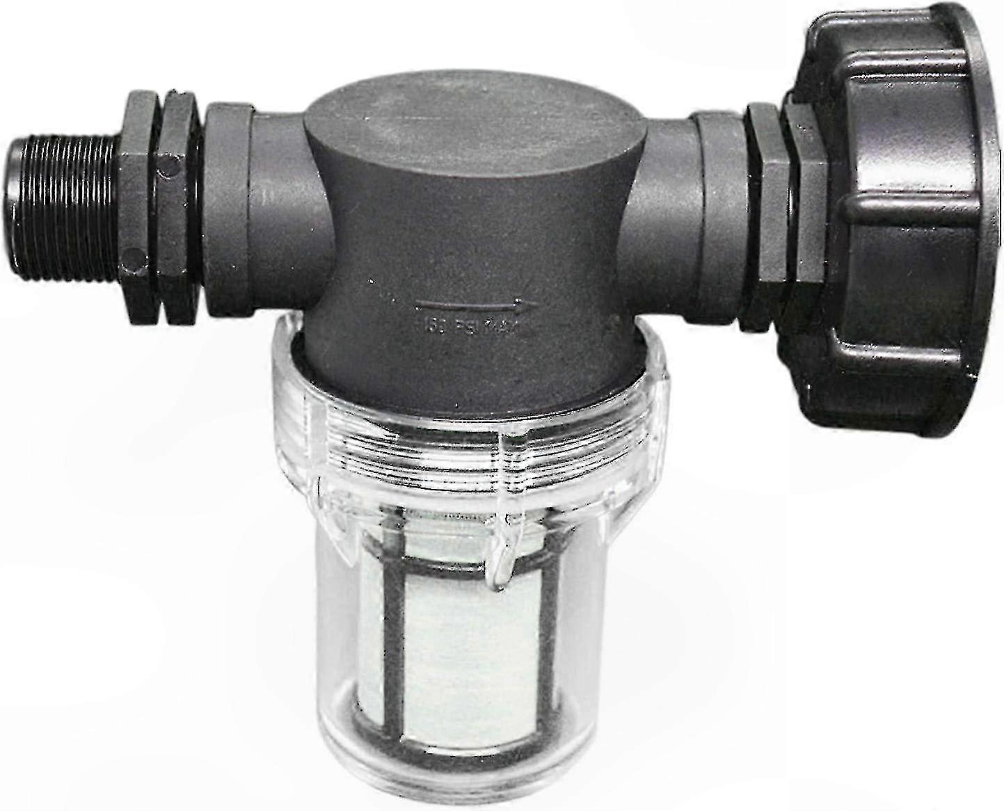 Rainwater Tank Connector with Filter, 1000L Capacity Garden Hose Adapter for Water Collection Systems