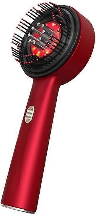 3in1 Scalp Massage Brush for Hair Health – Boosts Circulation, Hair Growth, and Structure – Reduces Headaches, Red Color
