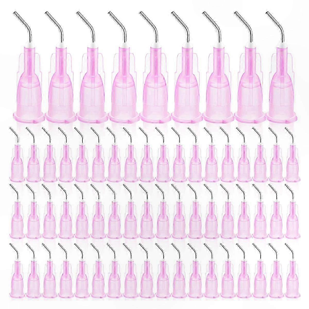 300-Pack Blunt Dispensing Needles with Pre-Bent Tips for Dental and Craft Applications