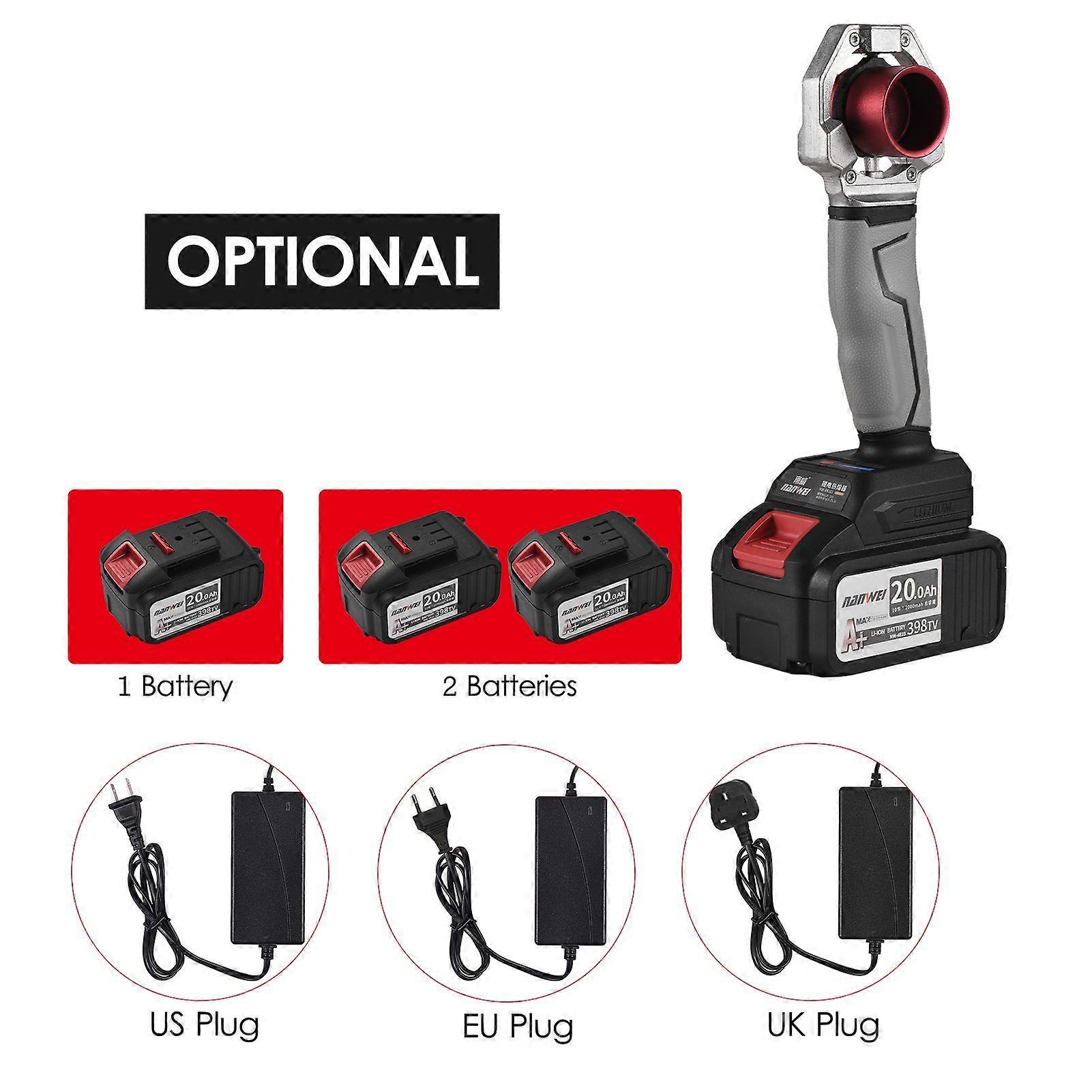 NANWEI 21V Cordless Electric Pipe Welding Machine 340 Handheld Socket Fusion Welder with 3 Die Heads 20/ 25/ 32mm Pipe Cutter 4.0Ah Battery Fast Charg