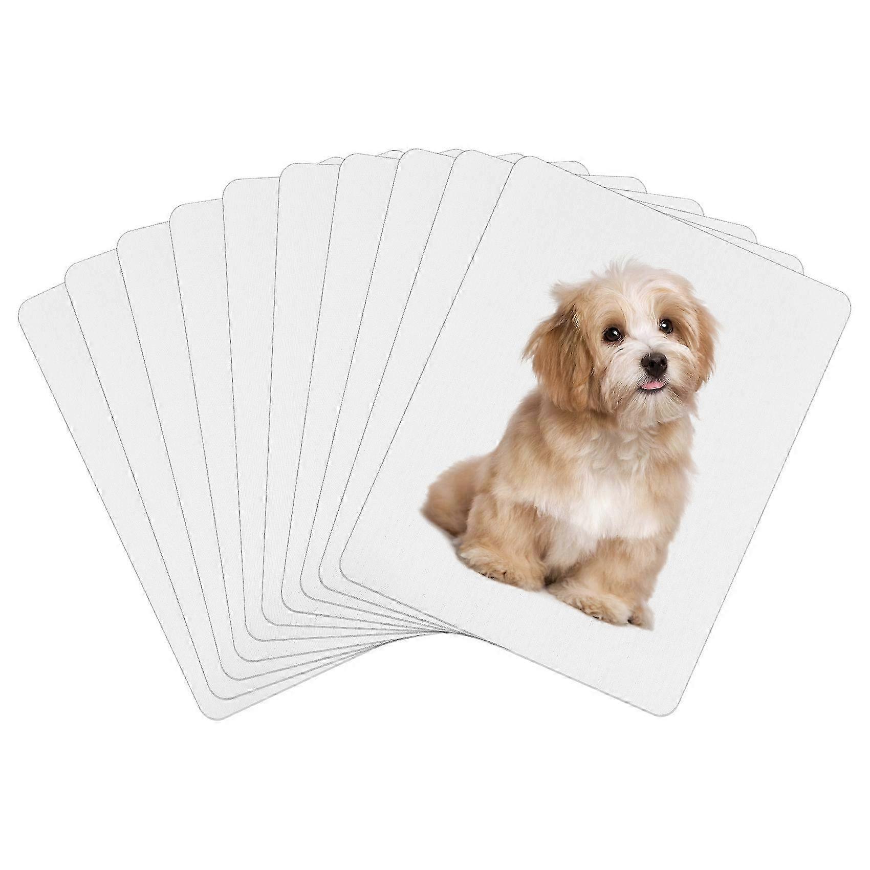 10Pcs Blank Mouse Pads for Sublimation Heat Printing Crafts