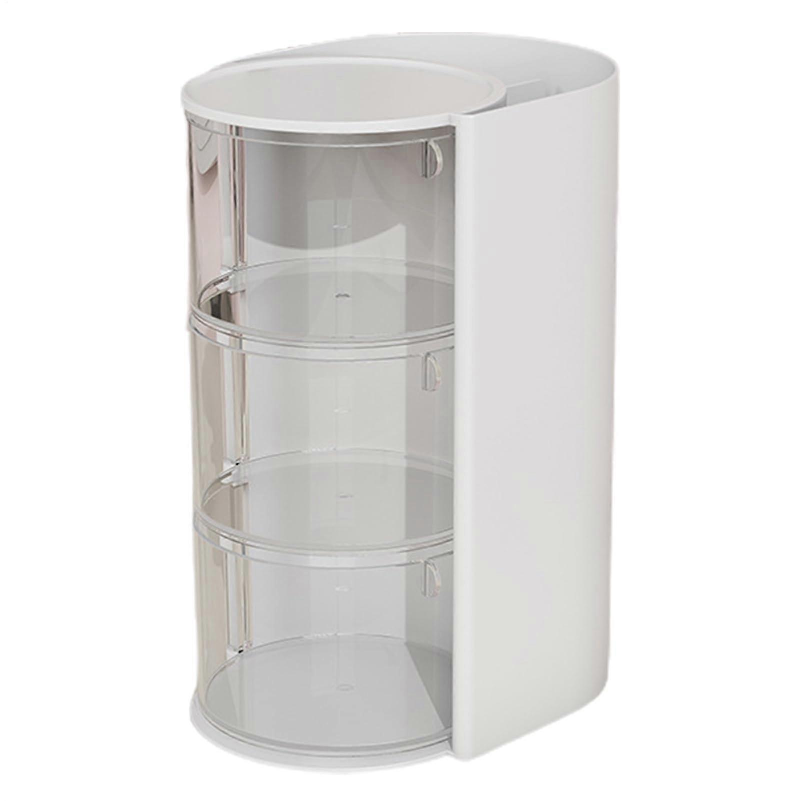 Rotatable Makeup Storage, Drawer Desk Organizer Box for Countertop, White Ref: 3513