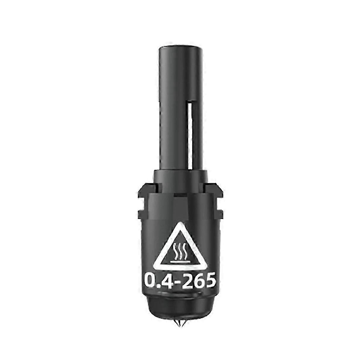 High Temp 3D Printer Nozzle, 0.4mm Nozzle 265℃ Spare Part Replacement for Adventurer 3 and Adv Accessories