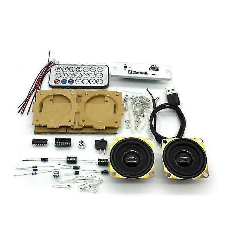 DIY Electronic Kit Bluetooth Speaker Electronics DIY Soldering Project Kit Bluetooth Stereo Speaker