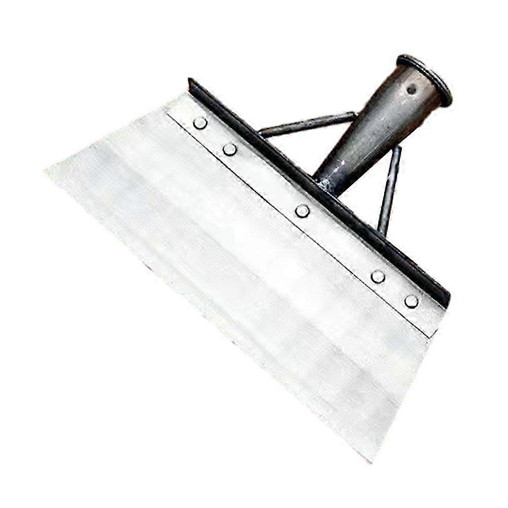Cleaning Shovel, Square Garden Spade Shovel Manganese Steel Flat Shovel Not Include Pole,Lawn Edging&Weed Removal 30cm