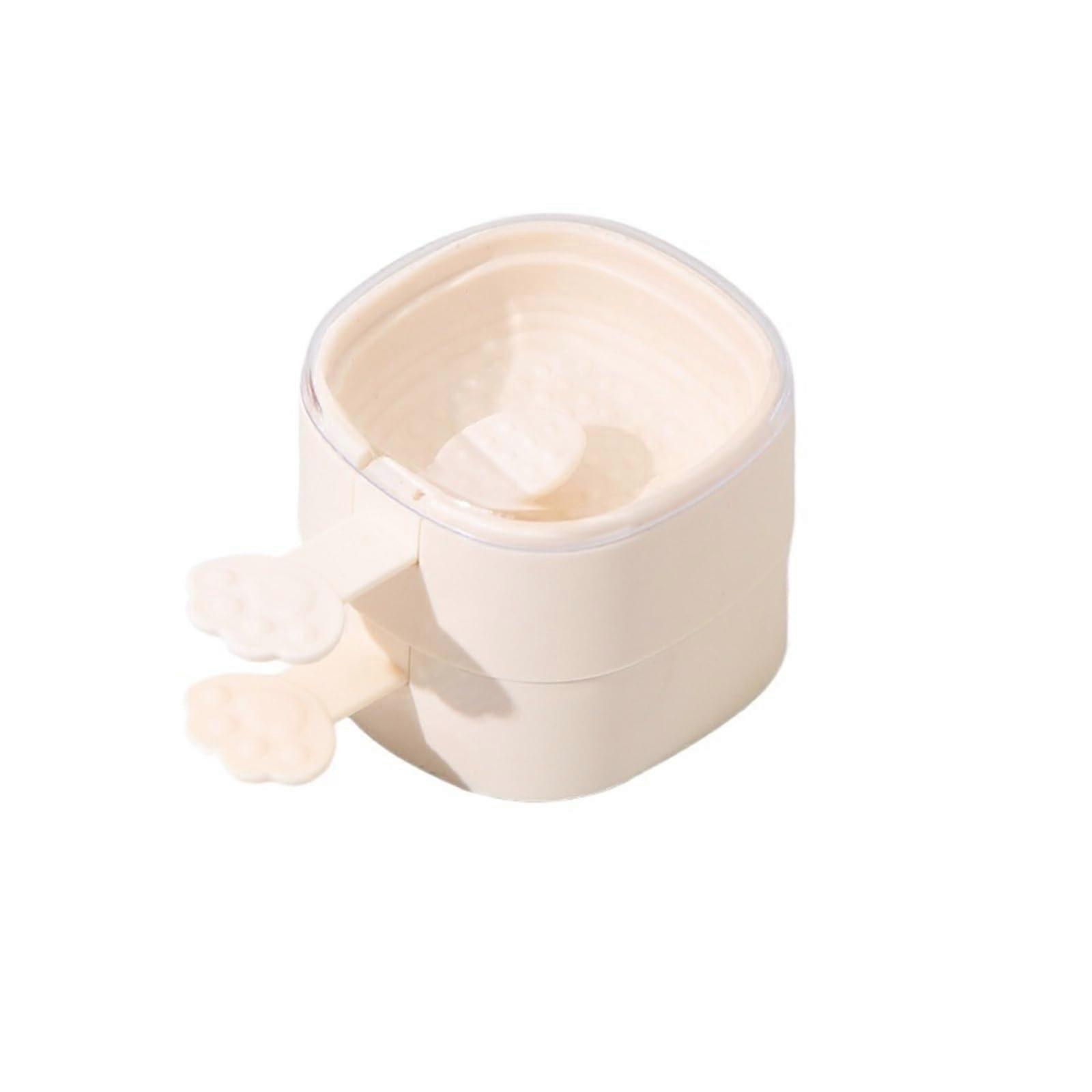 Ice Cream Silicone Popsicle Mold 2Layer Reusable Freezer Safe White