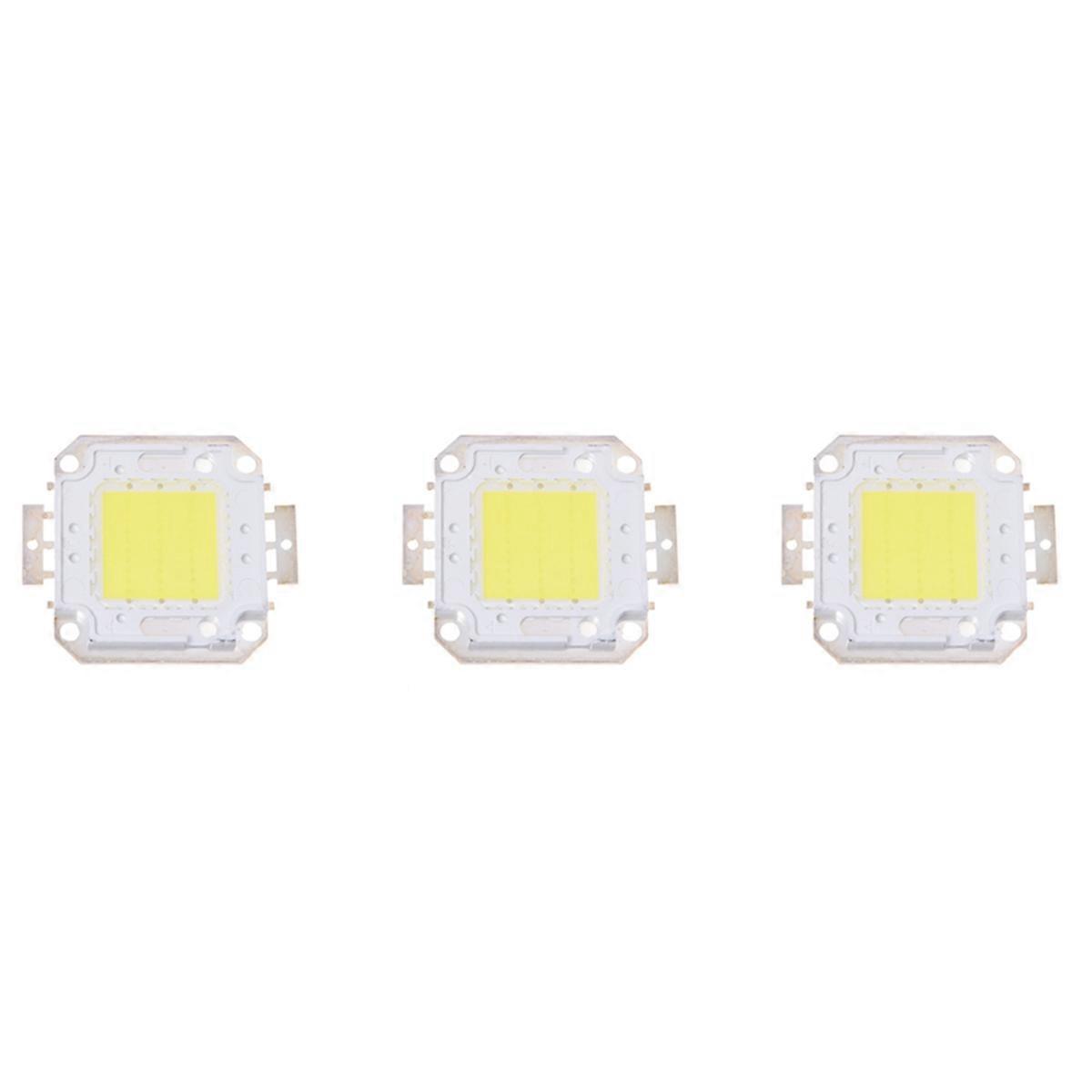 3X 30W White LED IC High Power Outdoor Flood Light Lamp Bulb Beads Chip DIY 2200LM