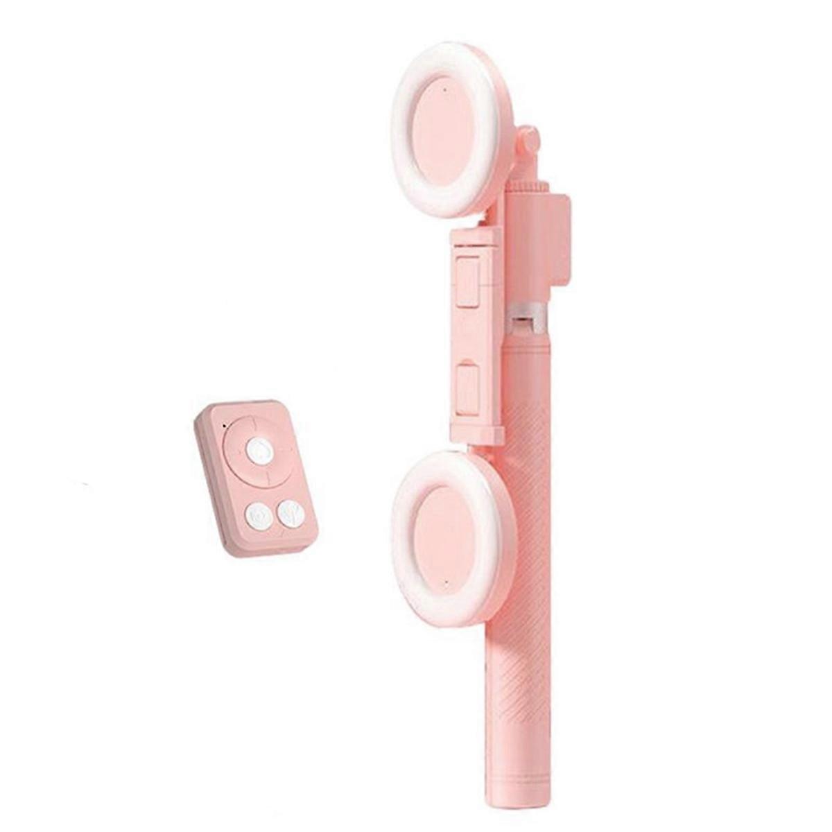 Selfie Stick Tripod with Light 67Inch Height Portable Wireless Remote Phone Tripod for Travel Cell Phone Holder Mount,B