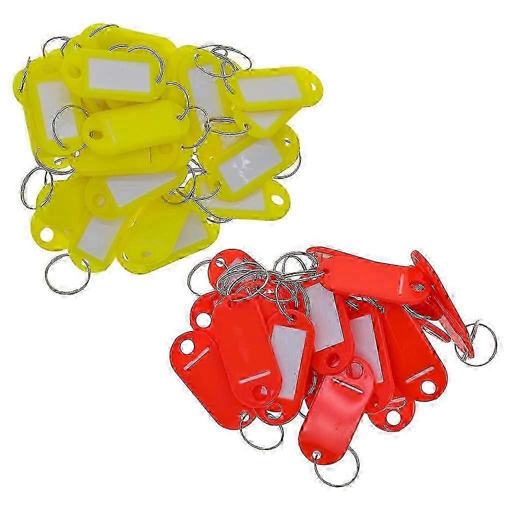 100pcs Removable  Key Tags ID Name Card Tags Mark Labels