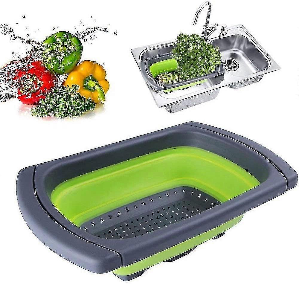 Houkiper Vegetable Basket, Foldable Drain Basket, Vegetables And Fr...